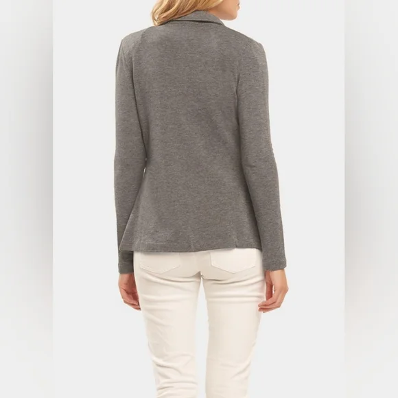 Tart grey buttoned jersey blazer - Picture 2 of 8